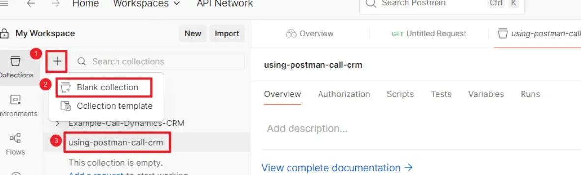 Create Postman Collection