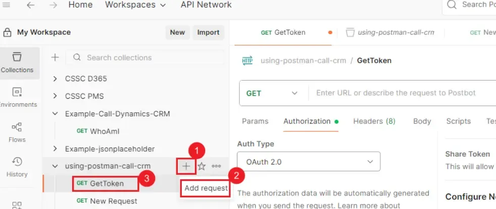 Create Postman Request