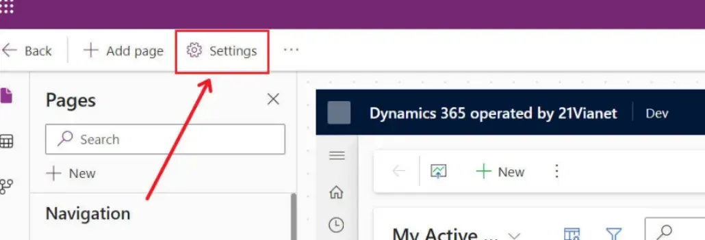 Power Apps App Setting