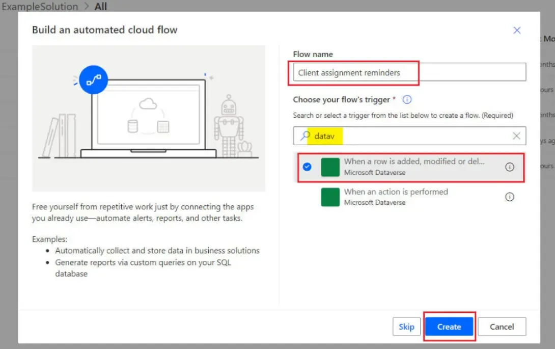 Create Cloud Flow 2